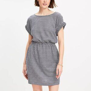 LOFT Geo Mini Pocket Tee Dress